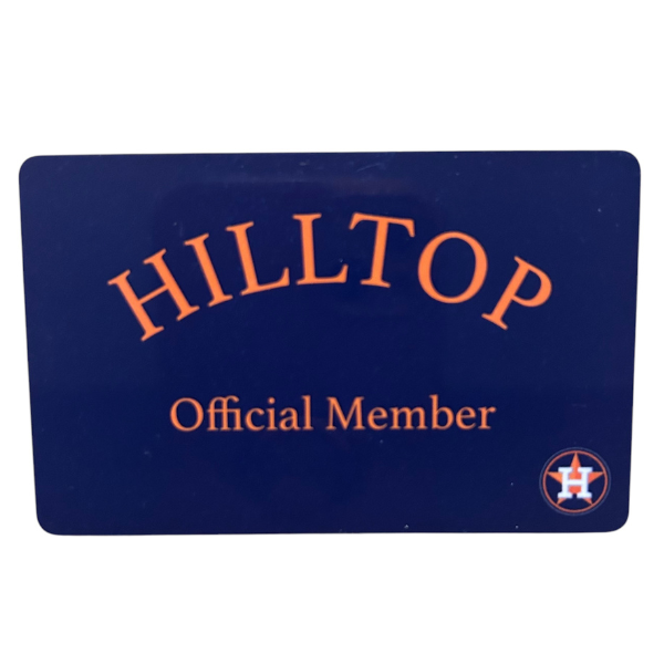 Hilltop Official Member Souvenir Card