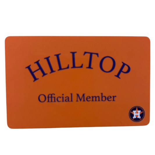 Hilltop Official Member Souvenir Card